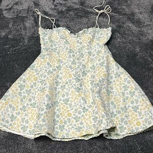 Windsor Women  Dress with Yellow and Green Floral Design